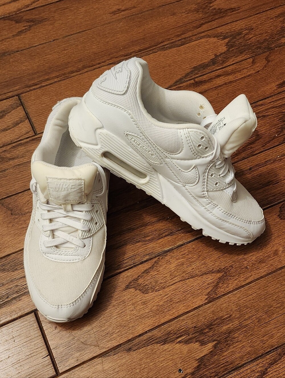 Nike‎ Air Max 90 Triple White DH8010 100 Women's Size 7.5